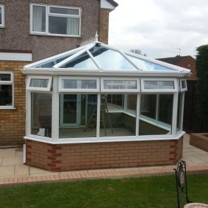 Glass roof conservatory