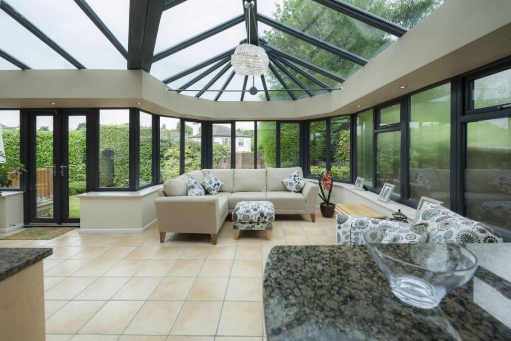 glass roof conservatory